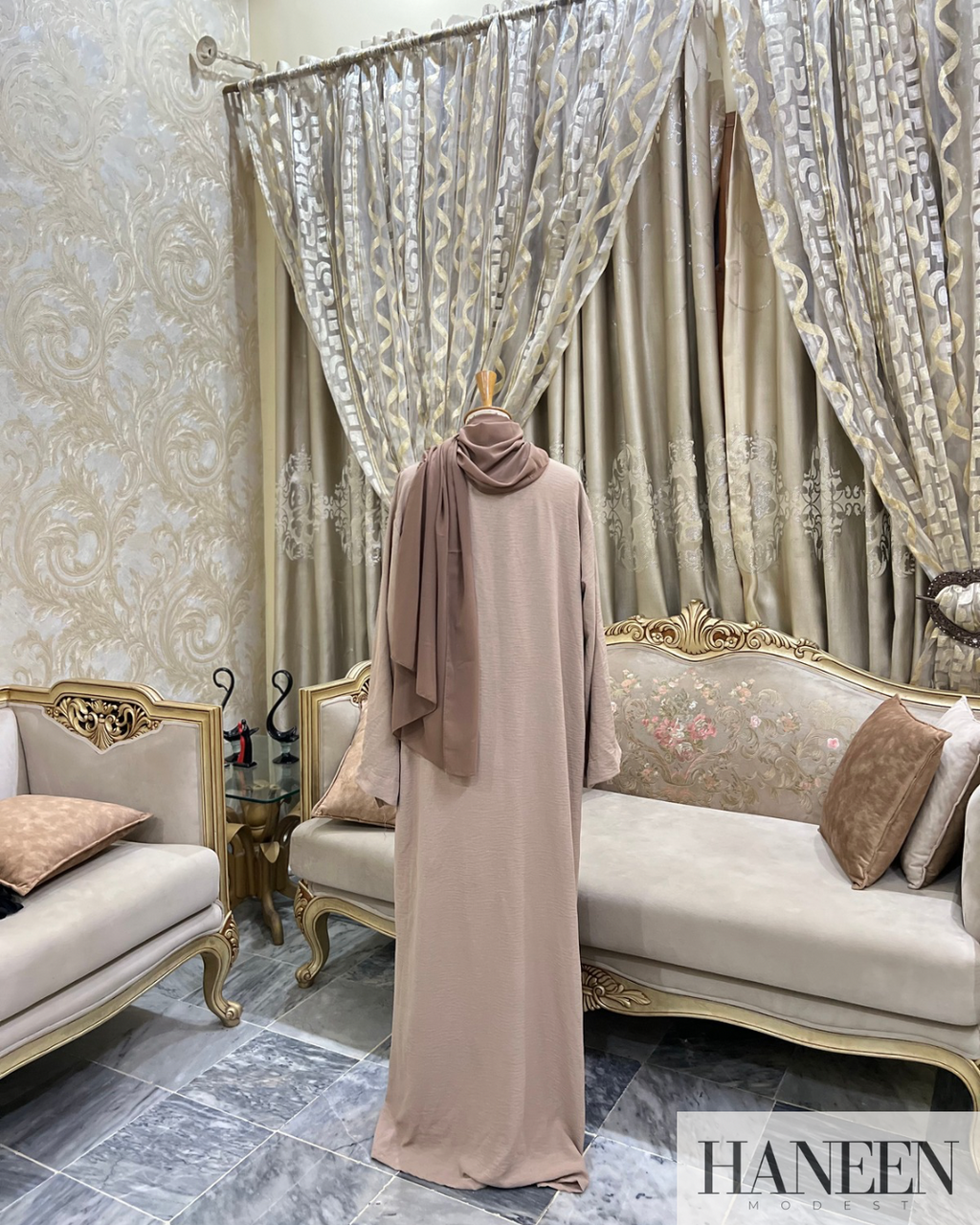Serene Beige Abaya