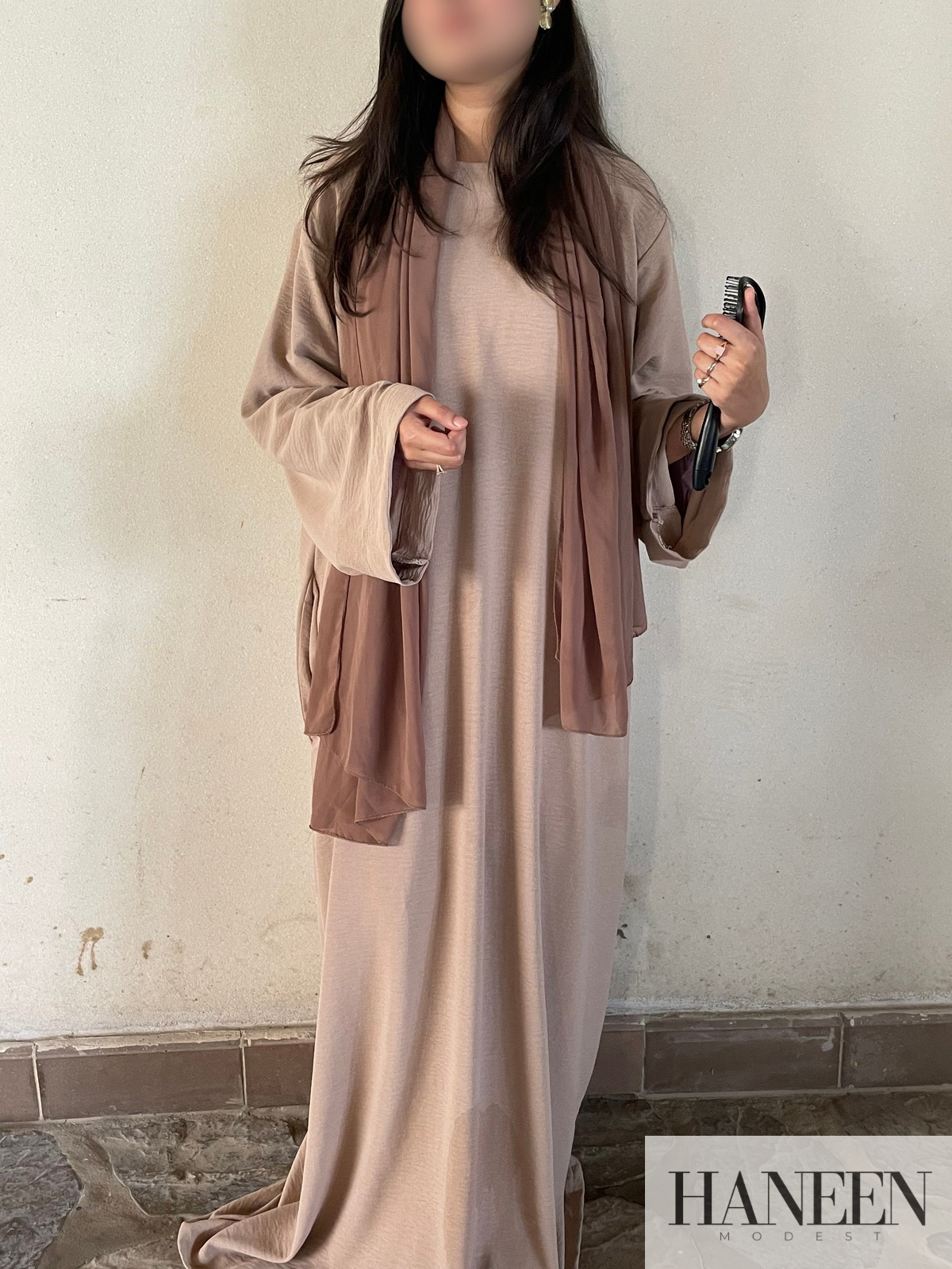 Serene Beige Abaya