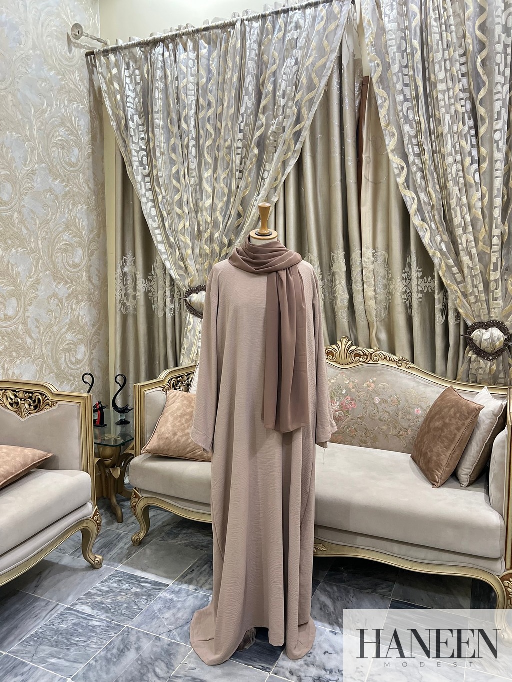 Serene Beige Abaya