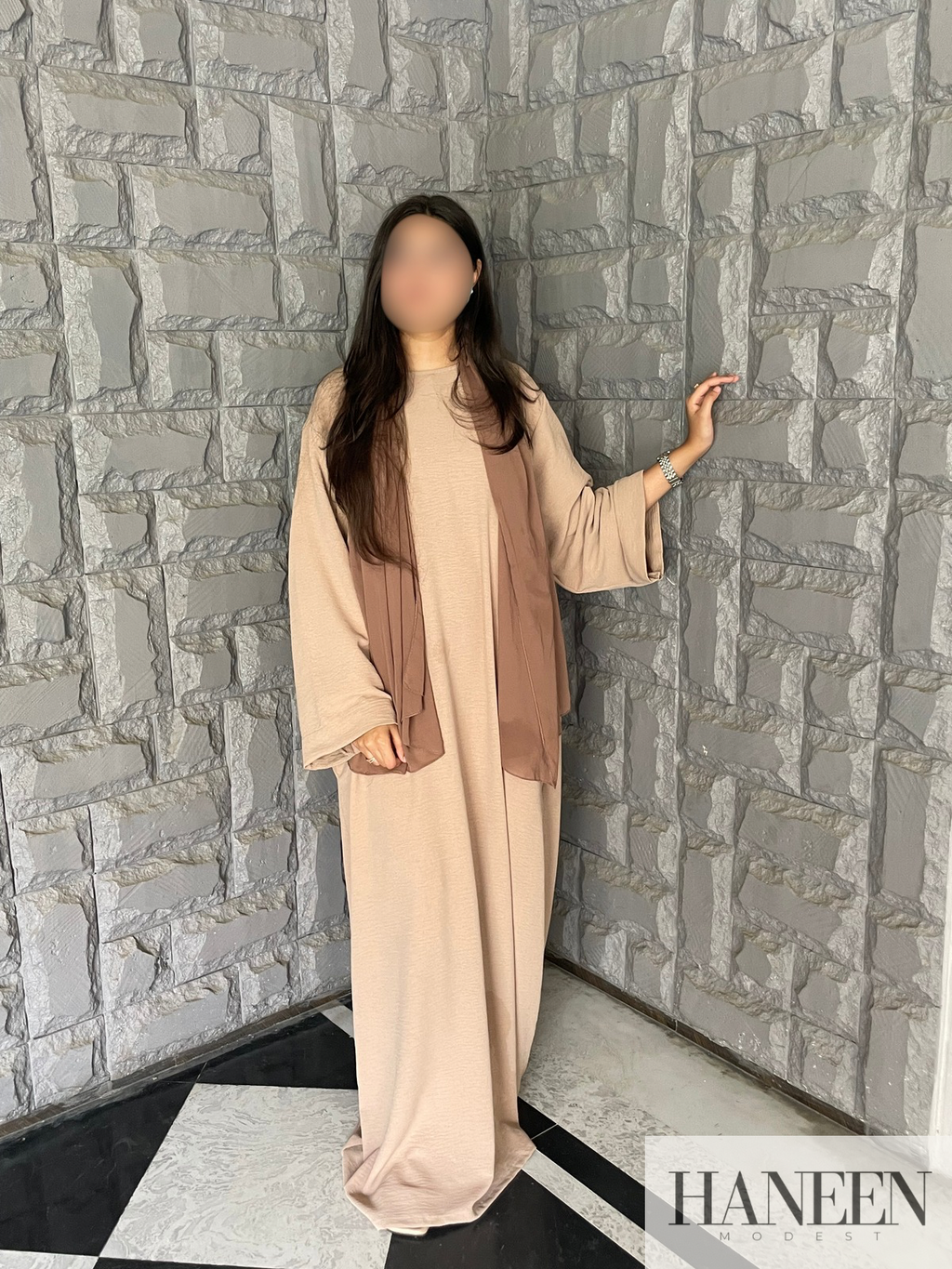 Serene Beige Abaya