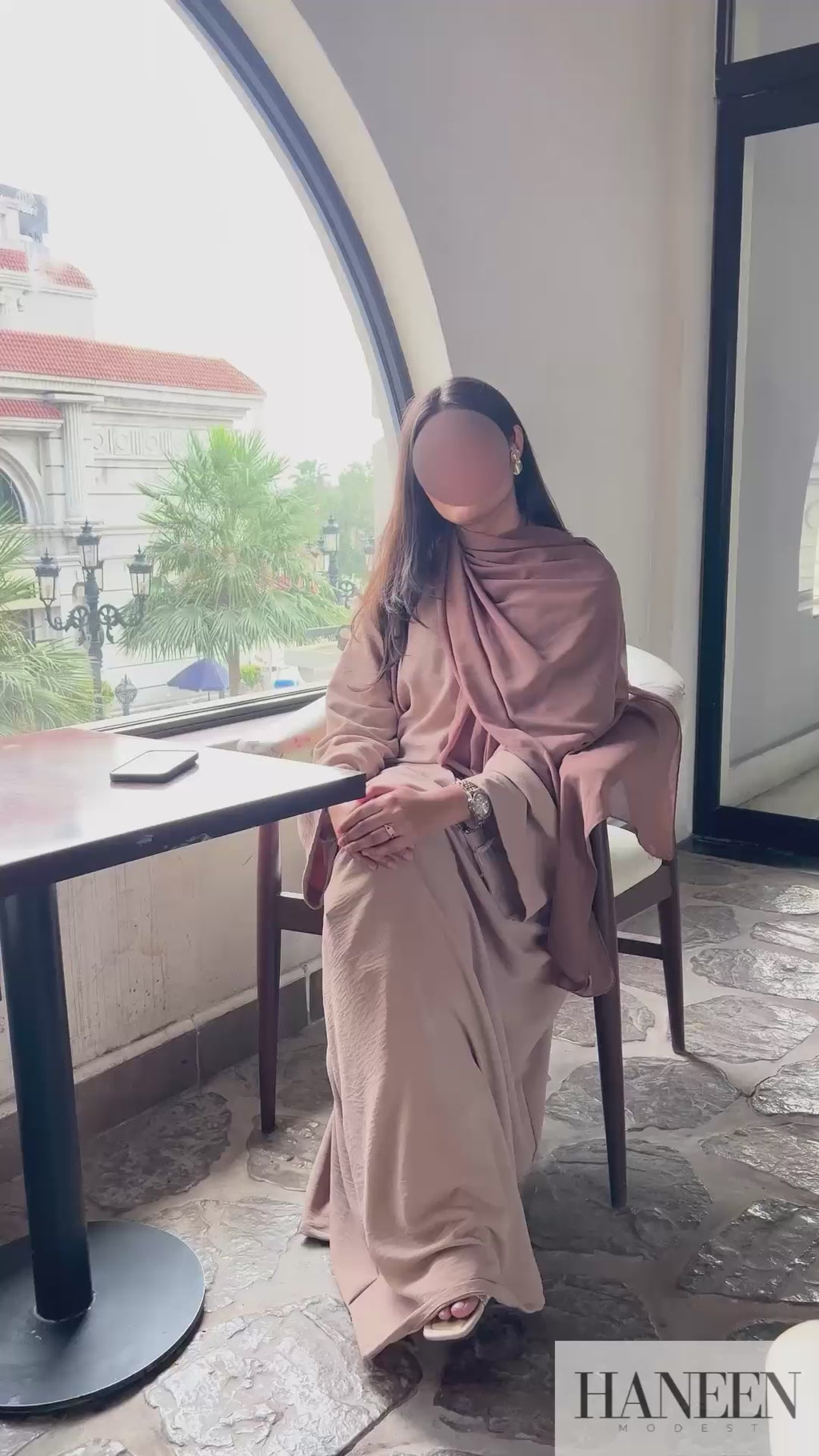 Serene Beige Abaya