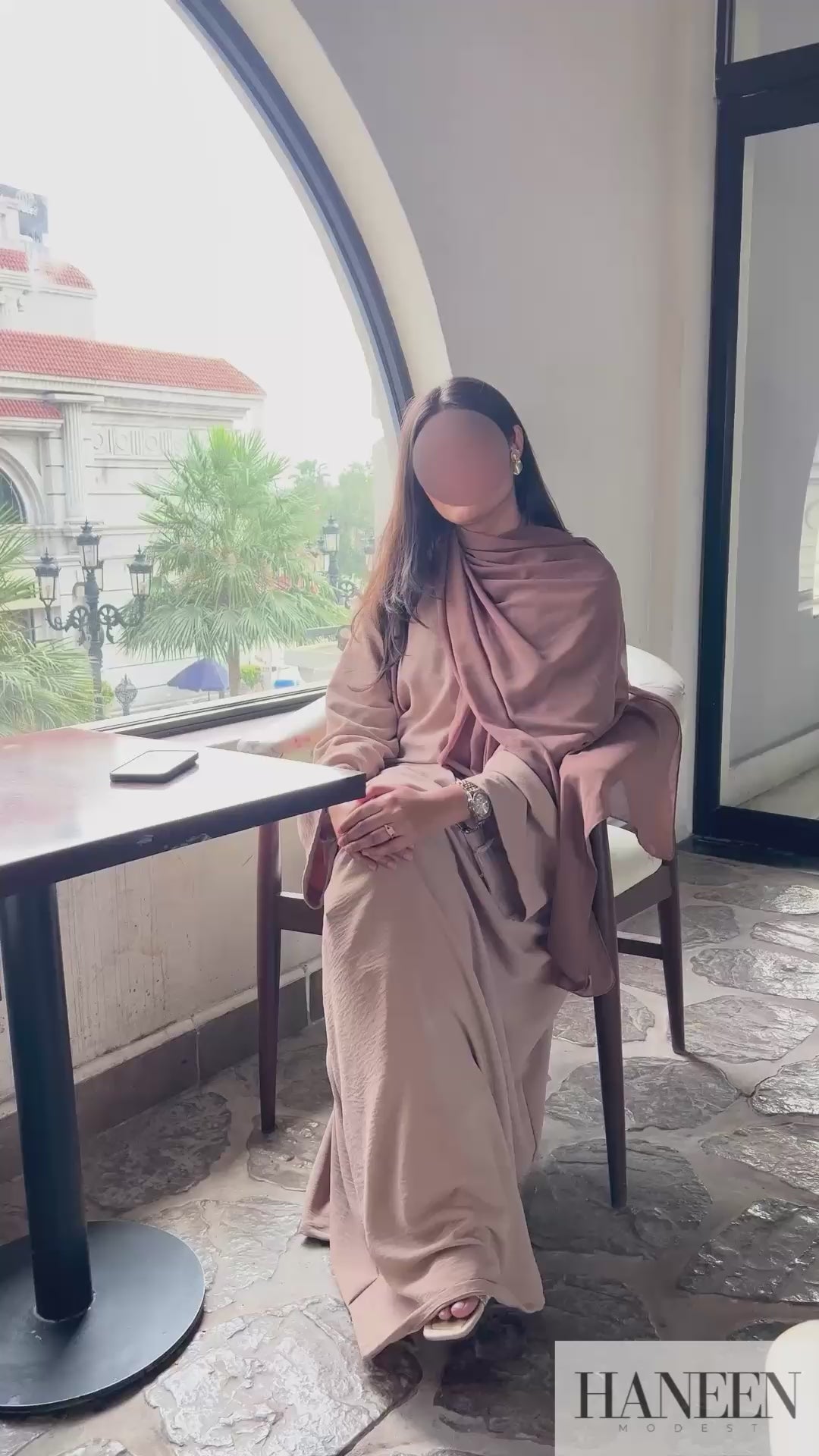 Serene Beige Abaya