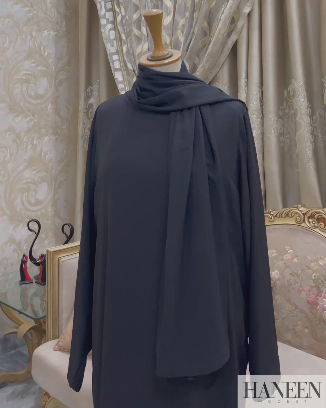 Eclipse Black Abaya