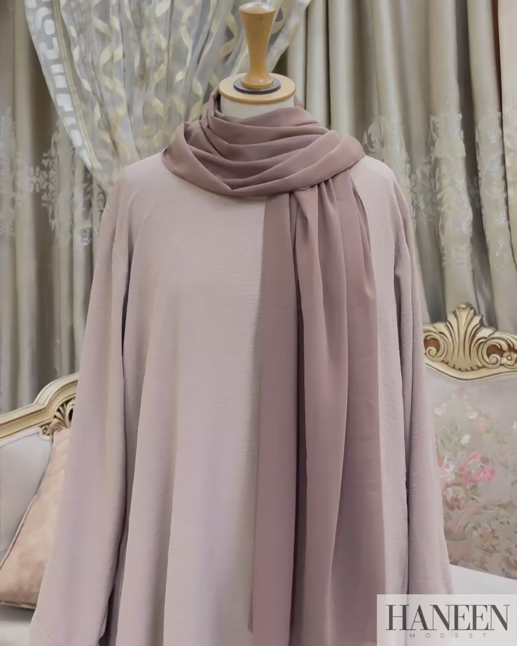 Serene Beige Abaya