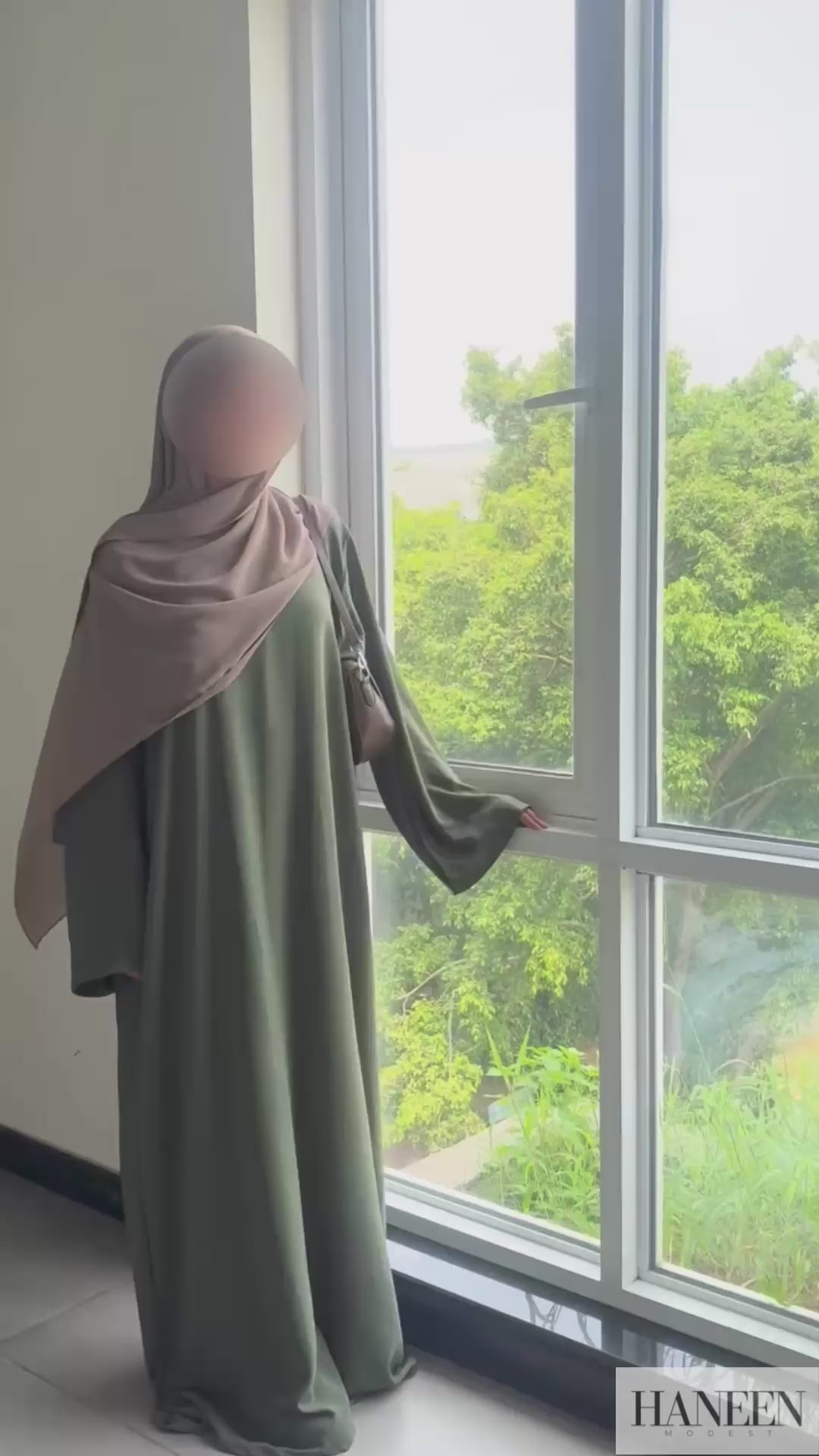 Matcha Veil Abaya
