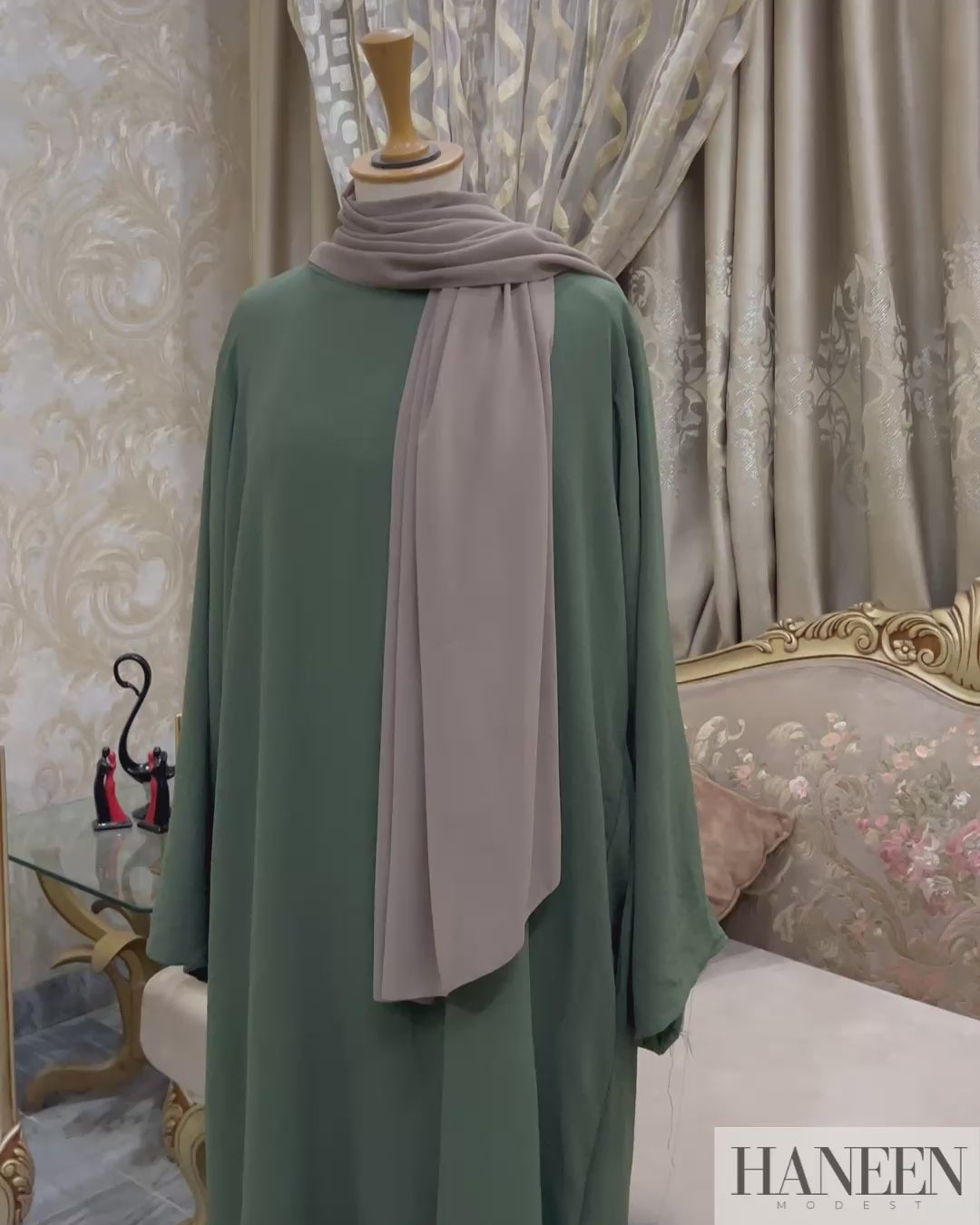 Matcha Veil Abaya